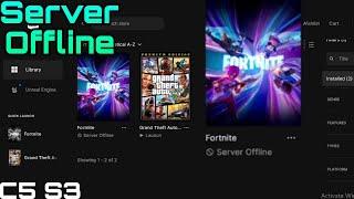 How to fix Fortnite server offline Chapter 5 Season 3  Server offline 