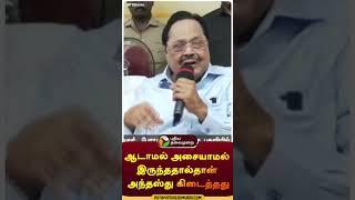 ஆடாமல் அசையாமல் இருந்ததால்தான் அந்தஸ்து கிடைத்தது  #shorts  #duraimurugan