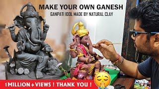 Making Of Ganpati Clay Idol  Fully Detailed