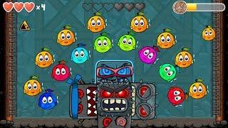 Red Ball 4  Green + Orange + Blue + Pink + Red  C.Orange Ball Fusion battle with ALL 30 BOSSES
