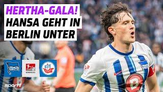 Hertha BSC - Hansa Rostock  2. Bundesliga Tore und Highlights 29. Spieltag