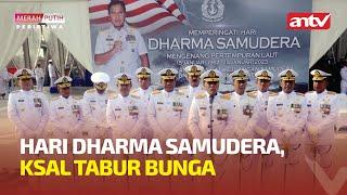 HARI DHARMA SAMUDERA KSAL TABUR BUNGA  MERAH PUTIH PERISTIWA