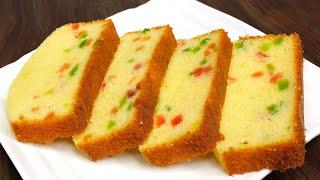 Tutti Frutti Cake Recipe Without Oven  Pound Cake Recipe  Tea Cake Recipe  Tutti Frutti Cake