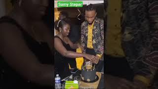 Akothees daughter Fancy Makadia gifts boyfriend a cake stuffed with cash during his birthday