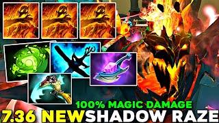 Incredible Shadow Raze NEW Update Shadow Fiend Double Ultimate 100% Magic Damage - Dota 2 Gameplay