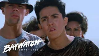 A FIGHT ERUPTS As Two Gangs CLASH On The Beach Baywatch Remastered