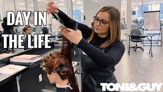 A DAY IN THE LIFE OF A COSMETOLOGY STUDENT Toni&Guy Hairdressing Academy