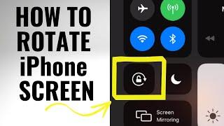 How to Rotate iPhone Screen unlock portrait and landscape rotation