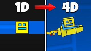 Recreating Geometry Dash from 1D to 4D in unity