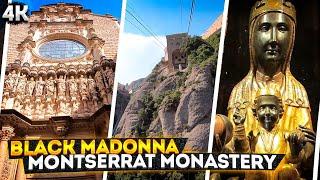 Black Madonna. Montserrat Monastery 4K
