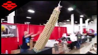 EPIC LEGO Skyscraper Crashing to the Floor