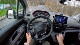 Peugeot Rifter 1.5 BlueHDI 102HP 0-100 POV Test Drive #1640 Joe Black