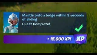 Fortnite - Mantle onto a Ledge within 3 seconds of Sliding - Chapter 3 Season 3