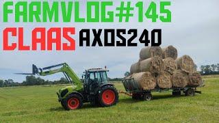 Farmvlog#145  Claas Axos 240 am Ballen fahren Ballenwagen upgraden Landunter in kurzer Zeit