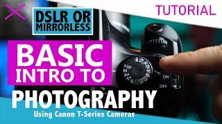 Canon T3 Basic Camera Tutorial for Photography