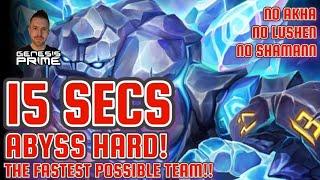 15 SEC GIANTS ABYSS HARD - FASTEST POSSIBLE TEAM - NO AKHASHAMANN #summonerswar