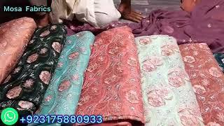** Beautiful khadi net Suits ** Latest Embroidered Suits dresses Wholesale price only 2500 PKR