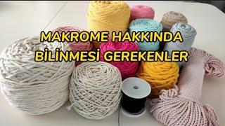 Makrome hakkında bilinmesi gerekenler  hangi ipi kullanmalıyız 