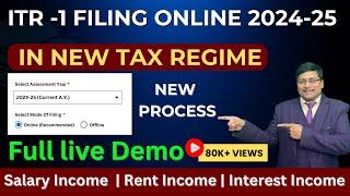 ITR Filing Online 2024-25  Income Tax Return Filing 2024-25  ITR 1 Filing online 2024-25  ITR