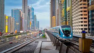 Metro system in Dubai UAE   Dubai Metro  2024
