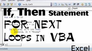 Excel VBA Basics #4 - IF THEN statements within the FOR NEXT loop