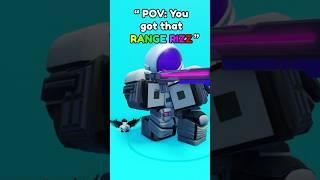 RIZZ RANGE in PVP in Skibidi Tower Defense #roblox