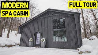 700sqft LUXURY ULTRA-MODERN TINY HOME SPA CABIN w Indoor Waterfall