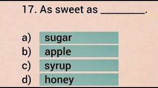 LIKE AS Test  Similes Quiz  METAPHORS Quiz  Choose the Correct Option