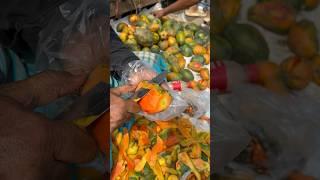 Must Try Fresh Papaya Fruit Fruits Cutting Skills #shorts #streetfood