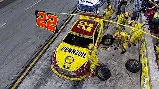 Pit road trouble for Logano