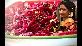 салат из свеклы с арахисом Beetroot salad with peanuts