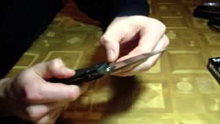 Копия ножа Spyderco Para-Military 2 C81 unboxing и замер ТВЕРДОСТИ клинка