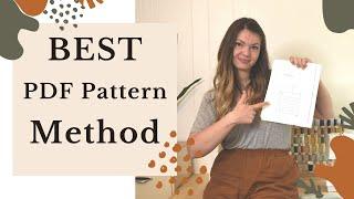 How to Print PDF Sewing Patterns - Beginners Guide to Print Assemble and Cut Out Your PDF Pattern
