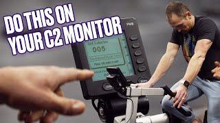 Make Interval workouts easier doing THIS on your C2 Bike Monitor