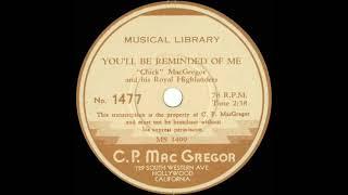 1938 Chick MacGregor ET - Youll Be Reminded Of Me instrumental