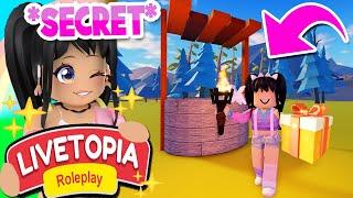 *SECRET WELL* + HIDDEN GIFT SOLVED in LIVETOPIA Roleplay roblox