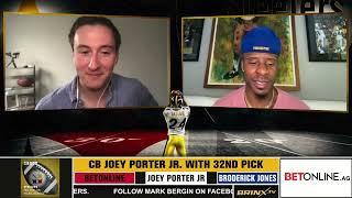 Bleav in Steelers NFL Draft recap Joey Porter Jr. to wear No. 24