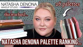 Ranking ALL 26 of my Natasha Denona Palettes from WORST to BEST...