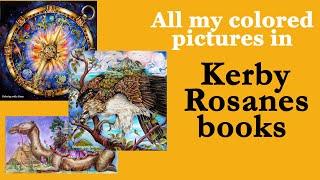 All my colored pictures in the books by K.Rosanes #coloring #coloringbook #adultcoloring