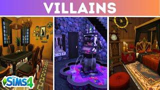 Every Room is a Different DISNEY VILLAIN in the Sims 4