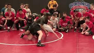 Training a Cross-Face Cradle in Wrestling Practice