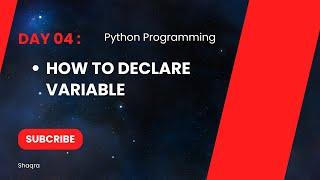 Day04 about variable Python Programming