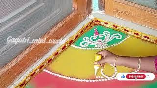 Best Navaratri rangoli design diwali &dhanteras rangolidurga puja rangoli designs Fridayrangoli