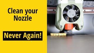 Never brush your 3D printer nozzle again with this Nozzle Scrubber & Purge Bucket.