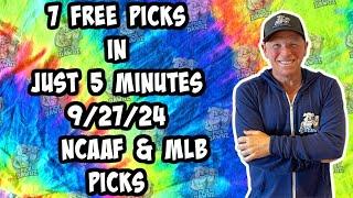 NCAAF MLB Best Bets for Today Picks & Predictions Friday 92724  7 Picks in 5 Minutes