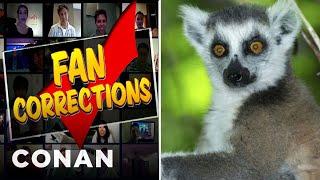 Fan Correction Thats A Tarsier Not A Lemur  CONAN on TBS