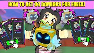 TAPPING LEGENDS X -  How to get *FREE OG DOMINUS*  VERY EASY  *LIMITED EDITION PET * - ROBLOX