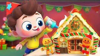 A Big Gingerbread House  Jingle Bells  Nursery Rhyme & Kids Songs  Neos World  Super Panda