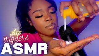 ASMR  whisper storytimes sleepy triggers w comb hairspray brushing foam sounds