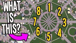 Fixing 2% Traffic on Gigantic Eight Point Roundabout in Cities Skylines